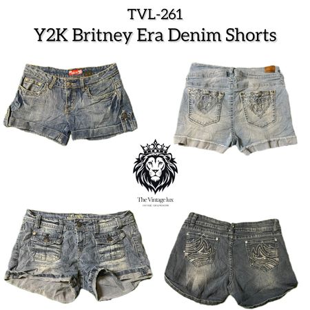 Y2K Britney Era Denim Shorts (TVL-261)