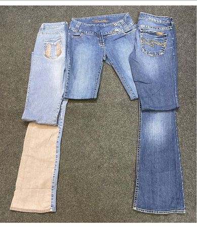 13 - Embroidery Style Flare Jeans