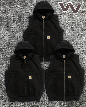 Carhartt reworked style black active gilets #9126