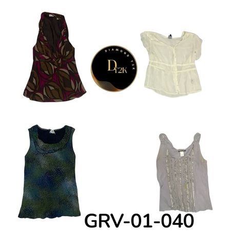 Y2K Short Sleeve Blouse for Girls – Cute Retro Style (GRV-01-040)