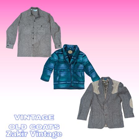 Vintage Pendleton mix 70s 80s 90s Coat