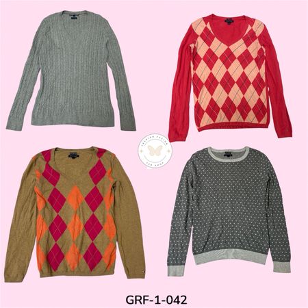 Y2K Tommy Hilfiger Crewneck Sweater – Vintage Preppy Look (GRF-1-042)