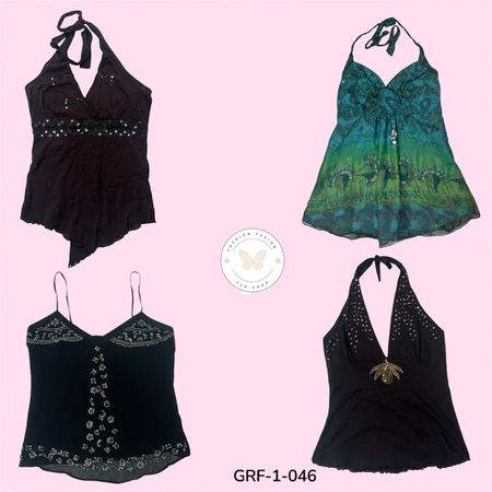 Y2K Lace Trim Cami Top – 2000s Vintage Aesthetic (GRF-1-046)
