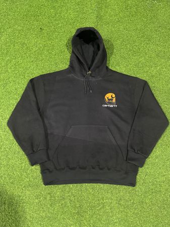 Rework style carhartt big logo black hoodies