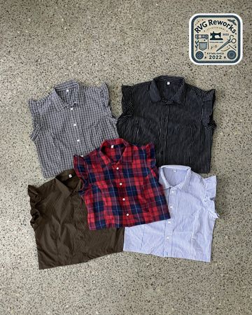 Upcycled Flutter-Sleeve Top 30 pcs