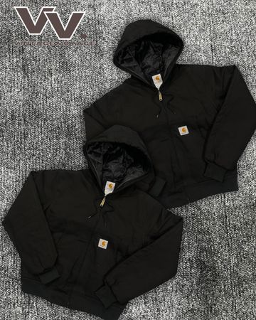 Carhartt umgestalteter Stil schwarze aktive Jacken #10126