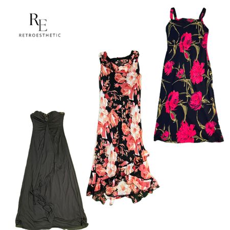 Y2K Love Story Vibe Long Dress RE-2728