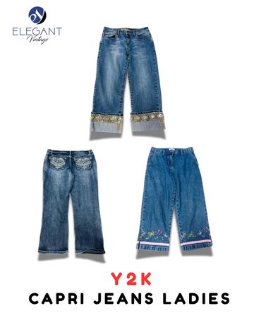 Y2K Capri Jeans Ladies - EV1930