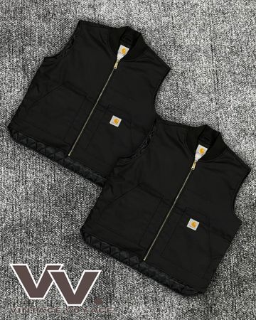 Carhartt reworked style black gilets #10126
