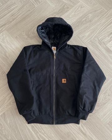 Carhartt rework style black hooded jackets