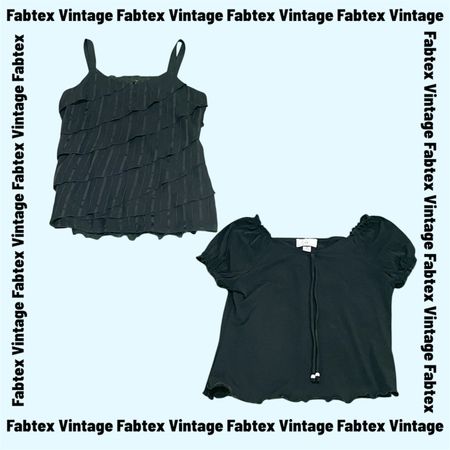 (FV864) Y2K Black Aesthetic Tops