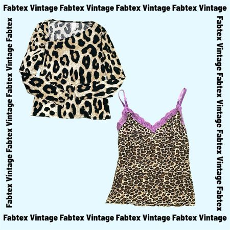 (FV-864) Y2K Cheetah Printed Tops