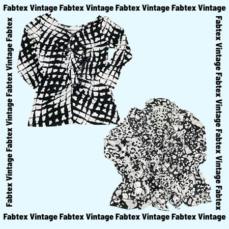 (FV-860) Y2K Black & White Aesthetic Tops