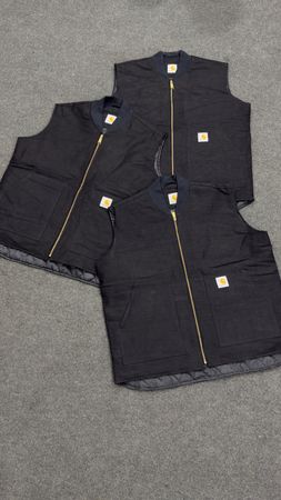 CARHARTT GILLET BLACK REWORK STYLE