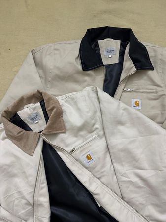 Carhartt rework style beige jackets