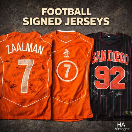 Signed Football Jersey – Authentic Vintage Piece