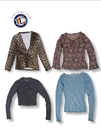 Blouses à manches longues Y2K
