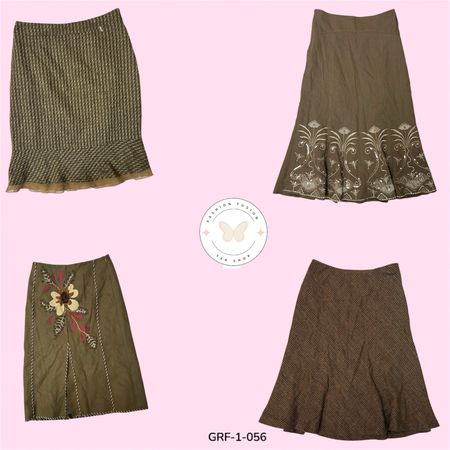 Y2K Wool Skirt – Vintage 2000s Winter Chic (GRF-1-056)