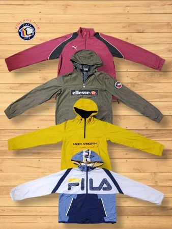 ヴィンテージミックスブランデッドウィンドブレーカー