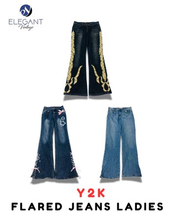 Y2K Flared Jeans Ladies - EV1940