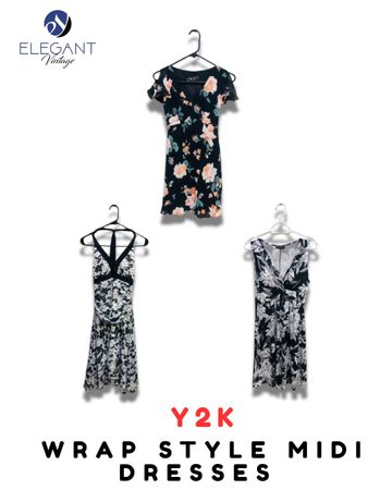 Y2K Warp Style Midi Dresses - EV1954