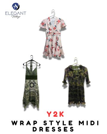 Abiti Midi in Stile Warp Y2K - EV1956