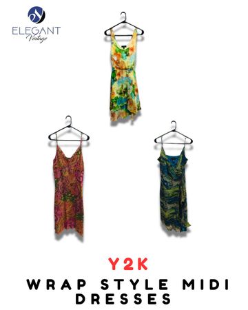 Y2K Warp Style Midi Dresses - EV1957