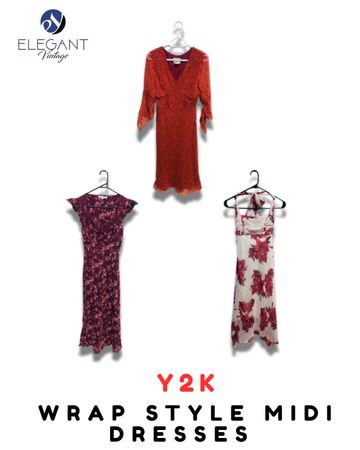 Vestiti midi in stile Y2K Warp - EV1967