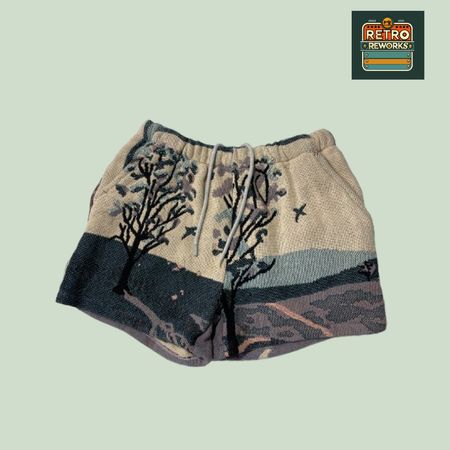 Upcycled Tapestry Shorts