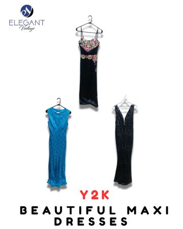 Y2K Warp Style Midi Dresses - EV1992