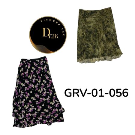 Y2K High Waist Poly Skirt – Retro Fashion (GRV-01-056)