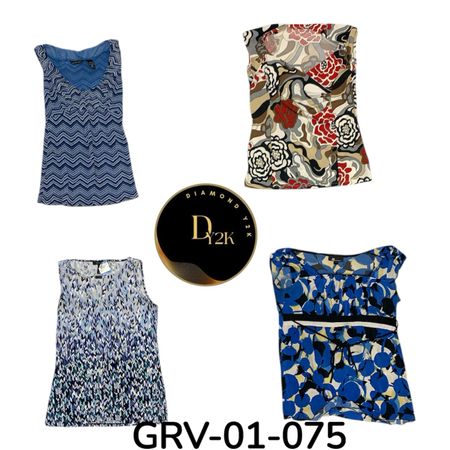 Blusa a maniche corte con bottoni Retro Y2K per donne (GRV-01-075)