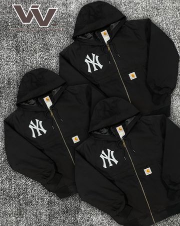 Carhartt x Yankees reworked style black active jackets #13126