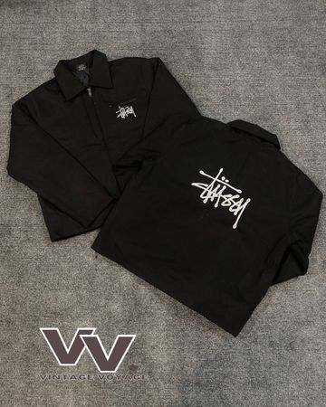 Stussy reworked style black Detroit jackets #13126