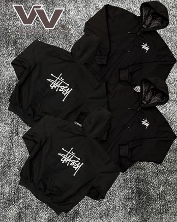 Stussy reworked style black active jackets #13126