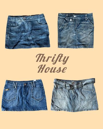 Classical Denim Mini Skirts(TH/087)