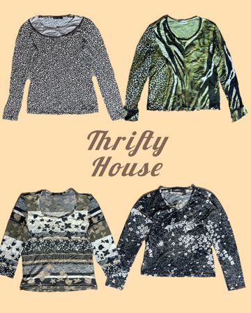 Retro + Animal Print Y2k Tops(TH/092)