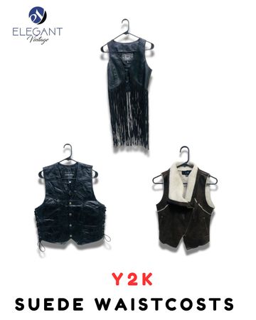 Y2K Suede Waistcoats - EV2040