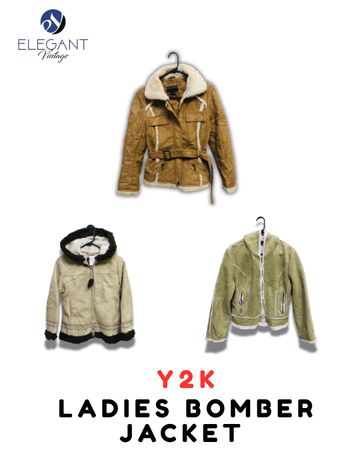 Y2K Ladies Bomber Jackets - EV2043