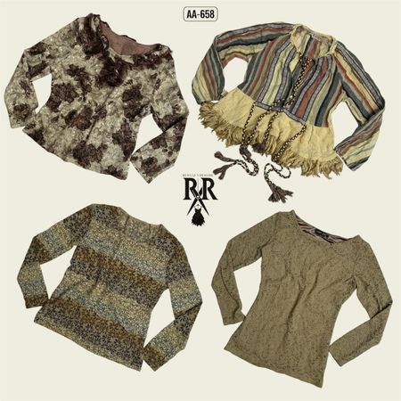 Y2K Boho Mix Full Sleeve Tops (AA-658)