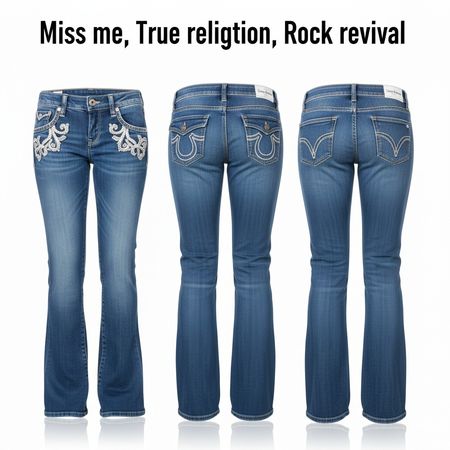 Miss Me True Religion Rock Revival Flare Jeans