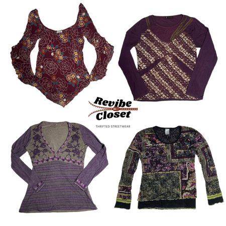 Y2K Earthy Tone Full Sleeve Tops RC-005