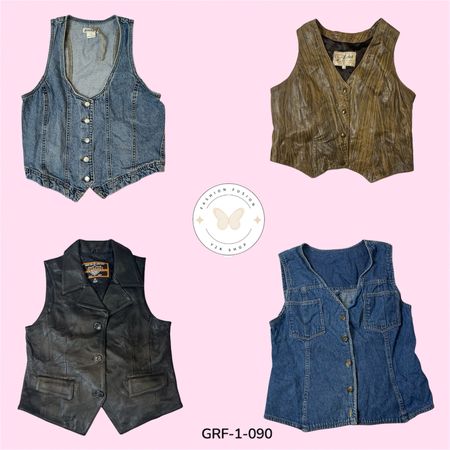 Y2K Vintage Mix Vest – Early 2000s Street & Clubwear Vibes (GRF-1-090)