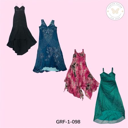 Retro Y2K Poly Dress – Iconic 2000s Party Style (GRF-1-098)