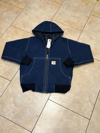 Rework Style Carhartt N.Blue (white Stitch) hooded.