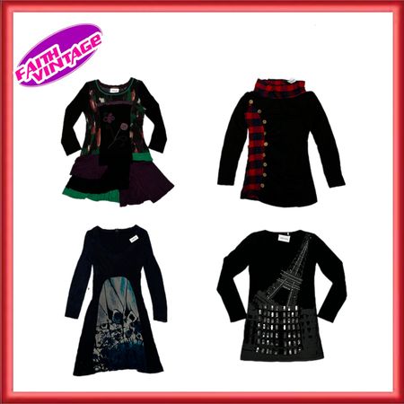 Black Chic On Color Vibe Mix Dresses Bundle(FV-365)