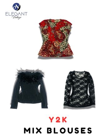 Y2K Mix Blouse - EV2078