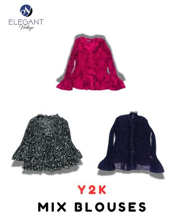 Y2K Mix Blouse - EV2086