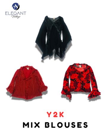 Y2K Mix Blouse - EV2087