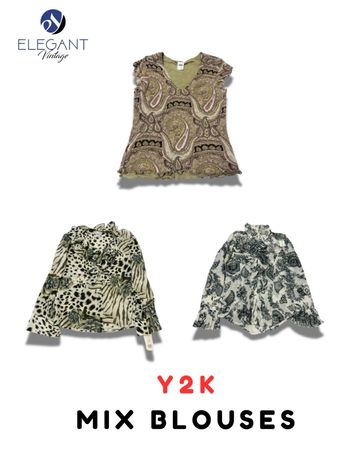 Y2K Mix Blouse - EV2089
